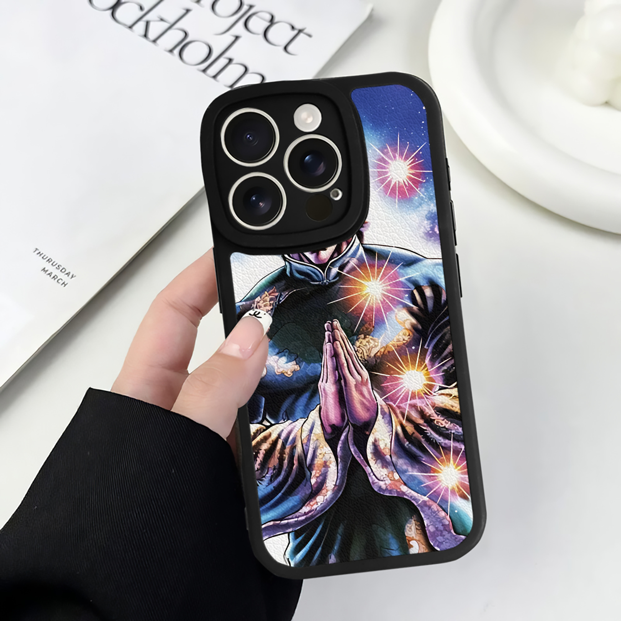 （画像用） 北斗の拳 Fist of the North Star 【iPhone 16シリーズ対応】シリコンスマホケース（レザー調） 材質：シリコン